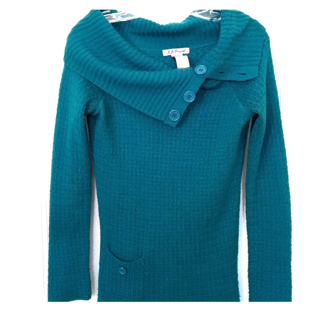 Teal tunic sweater